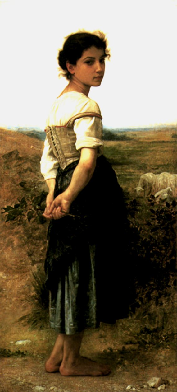 Młoda Pasterka autorstwa William Adolphe Bouguereau