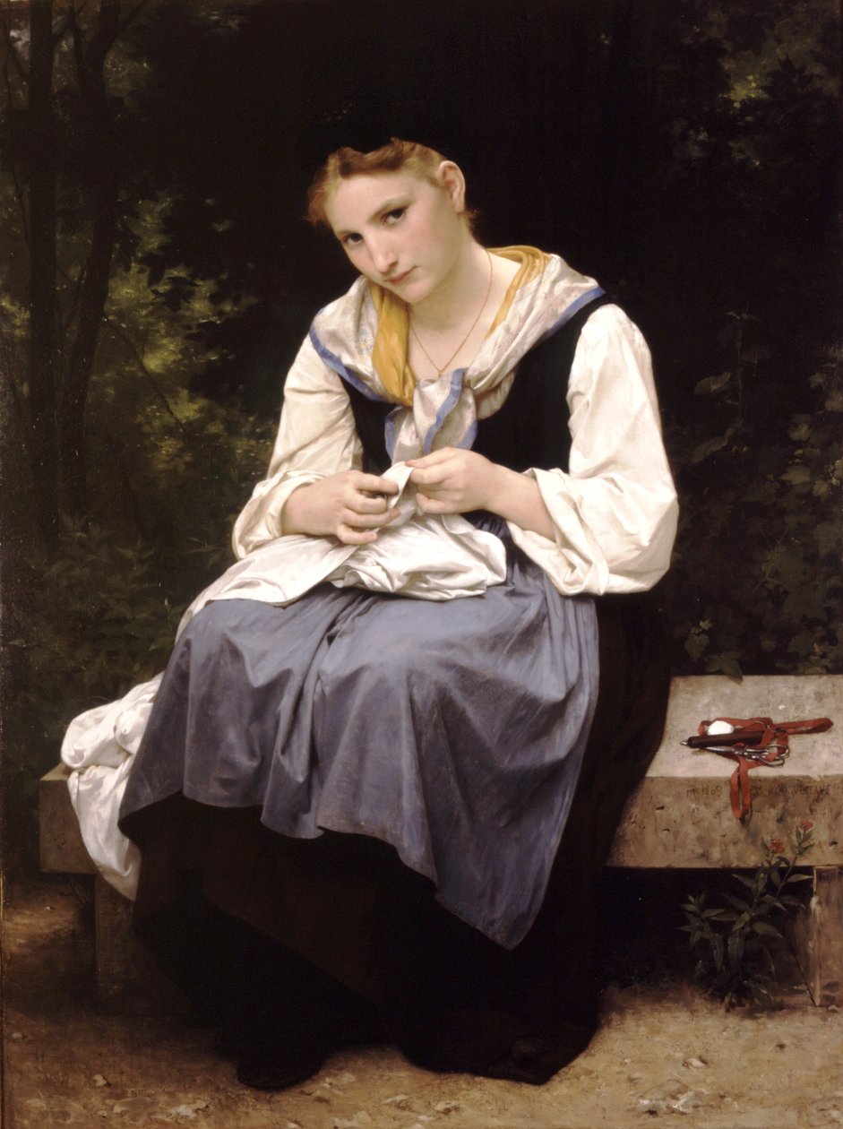 Młody pracownik autorstwa William Adolphe Bouguereau