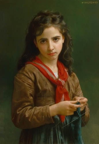 młoda dziewczyna autorstwa William Adolphe Bouguereau
