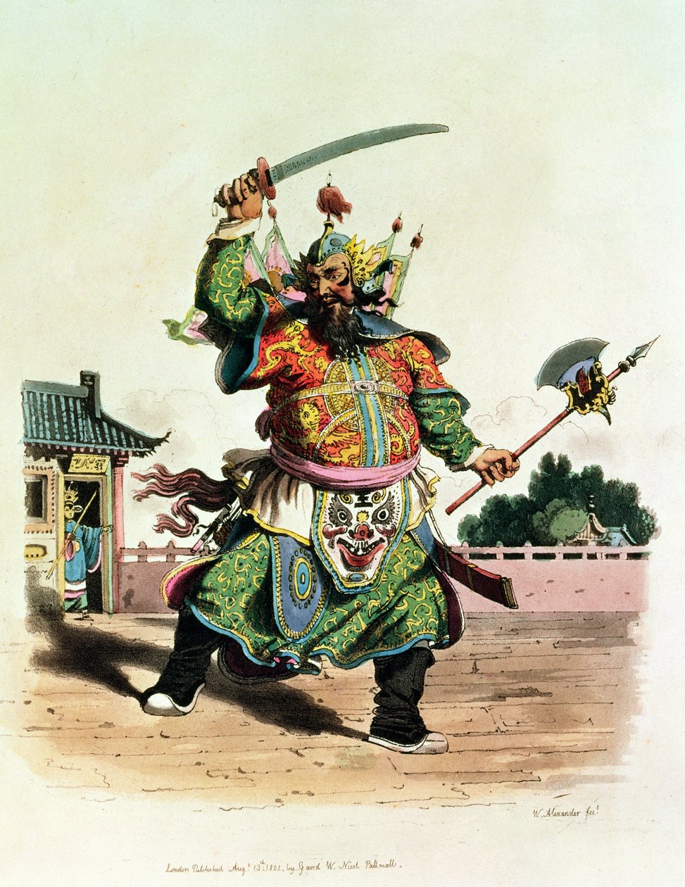 Chiński komik, ilustracja z „Strój Chin”, 1805 autorstwa William Alexander