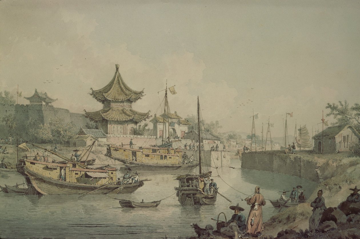 Barki ambasady lorda Macartneya w Chinach autorstwa William Alexander