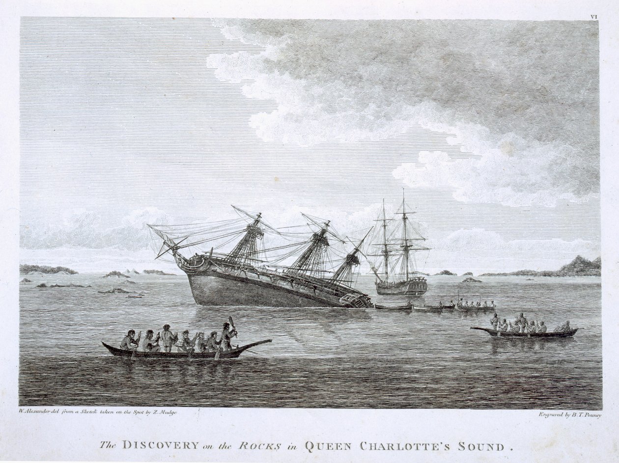 The Discovery on the Rocks w Queen Charlotte