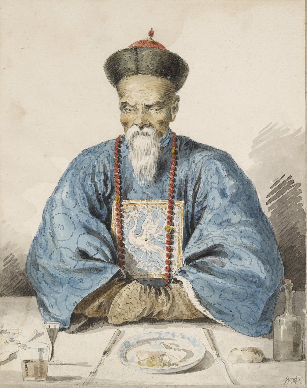 Fou-yen z Kantonu (akwarela, grafit na papierze) autorstwa William Alexander