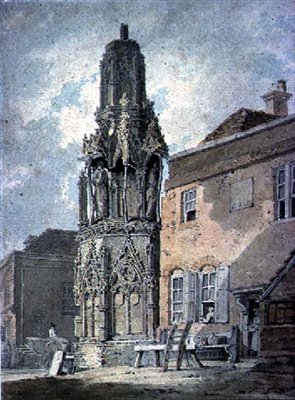 Waltham Cross, 1812 (wc na papierze) autorstwa William Alexander
