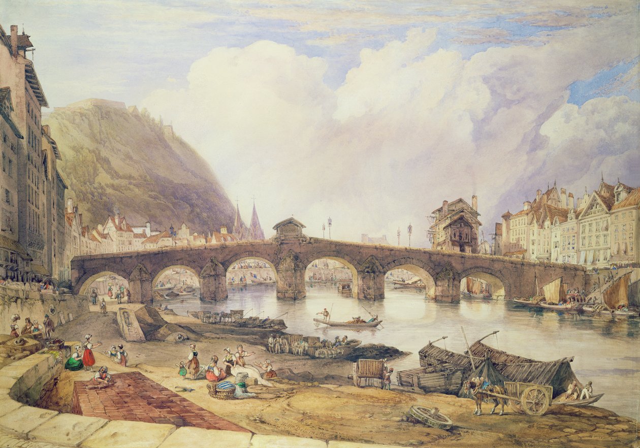 Most Łukowy, Liege autorstwa William Alfred Delamotte