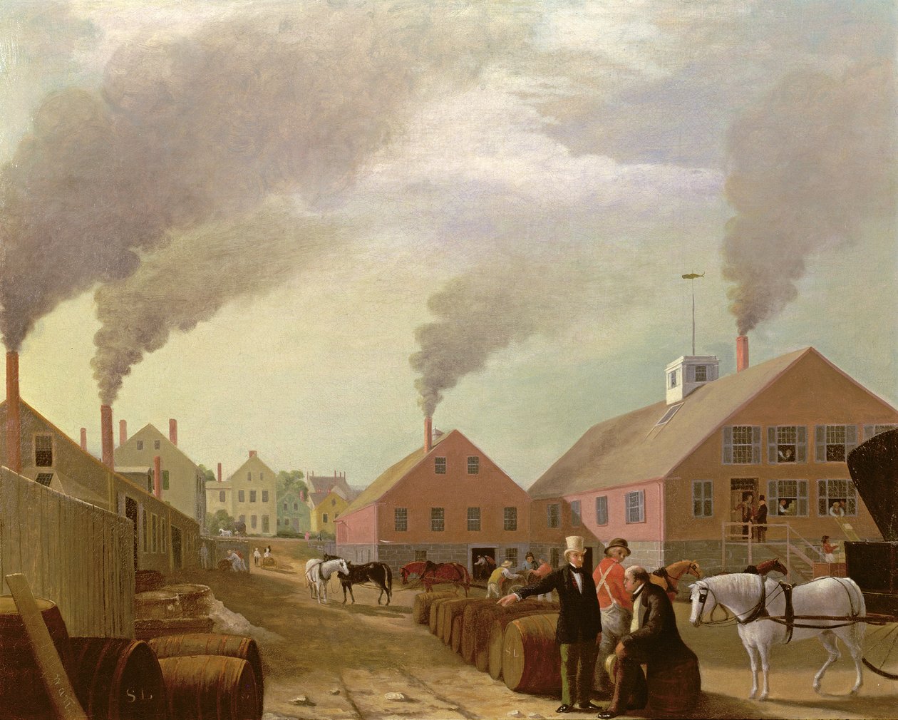 Leonard Oil Works autorstwa William Allen Wall