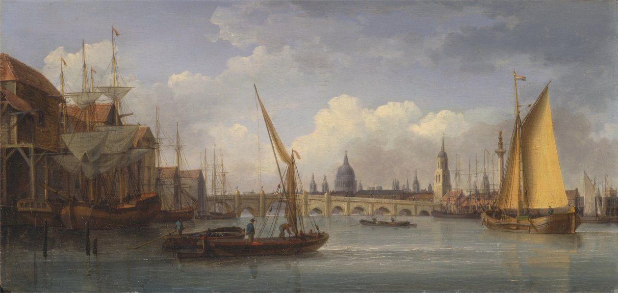 London Bridge, z katedrą św. Pawła w oddali autorstwa William Anderson