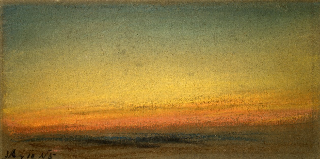Zachód słońca, 10 maja 1884 autorstwa William Ascroft