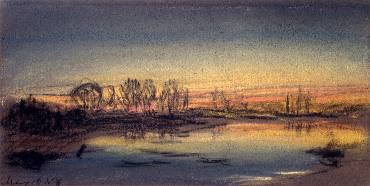 Zachód słońca, maj 1884 autorstwa William Ascroft