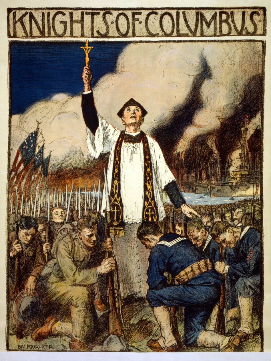 Rycerze Kolumba, 1917 autorstwa William Balfour Kerr