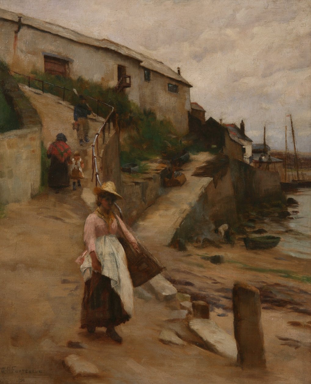 Newlyn poślizg autorstwa William Banks Fortescue