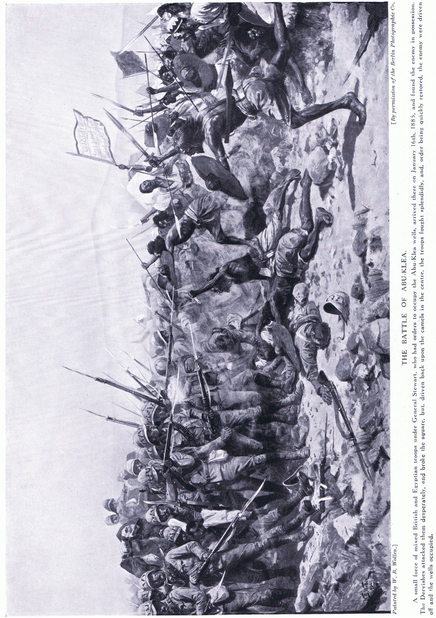 Bitwa pod Abu-Klea 16 stycznia 1885 r., ok. 1920 r. autorstwa William Barnes Wollen