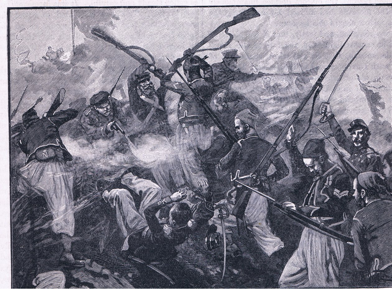 Francuzi w Malakoff 1855 AD autorstwa William Barnes Wollen