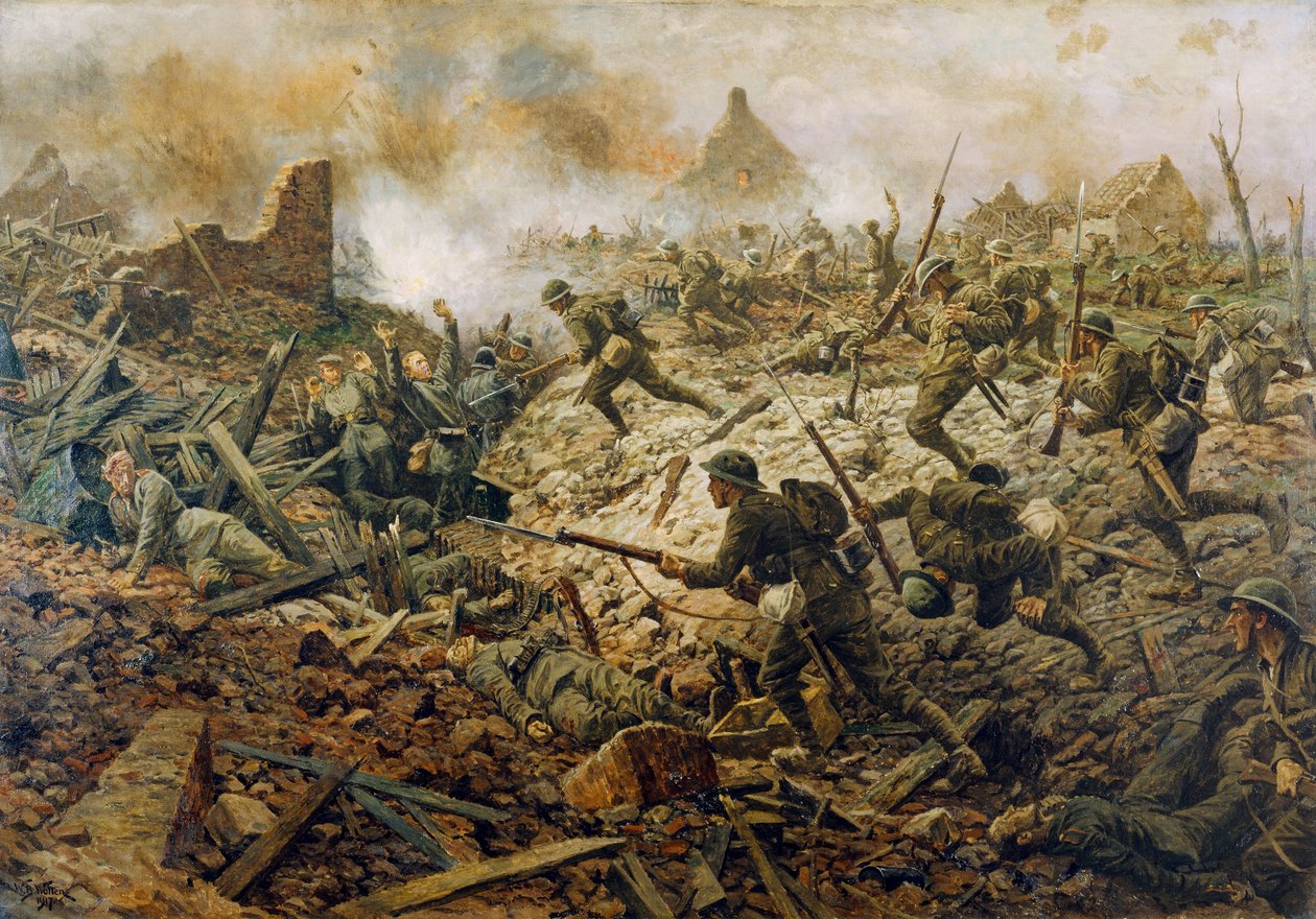 Terytorialsi w Pozieres 23 lipca 1916 r., 1917 r. autorstwa William Barnes Wollen