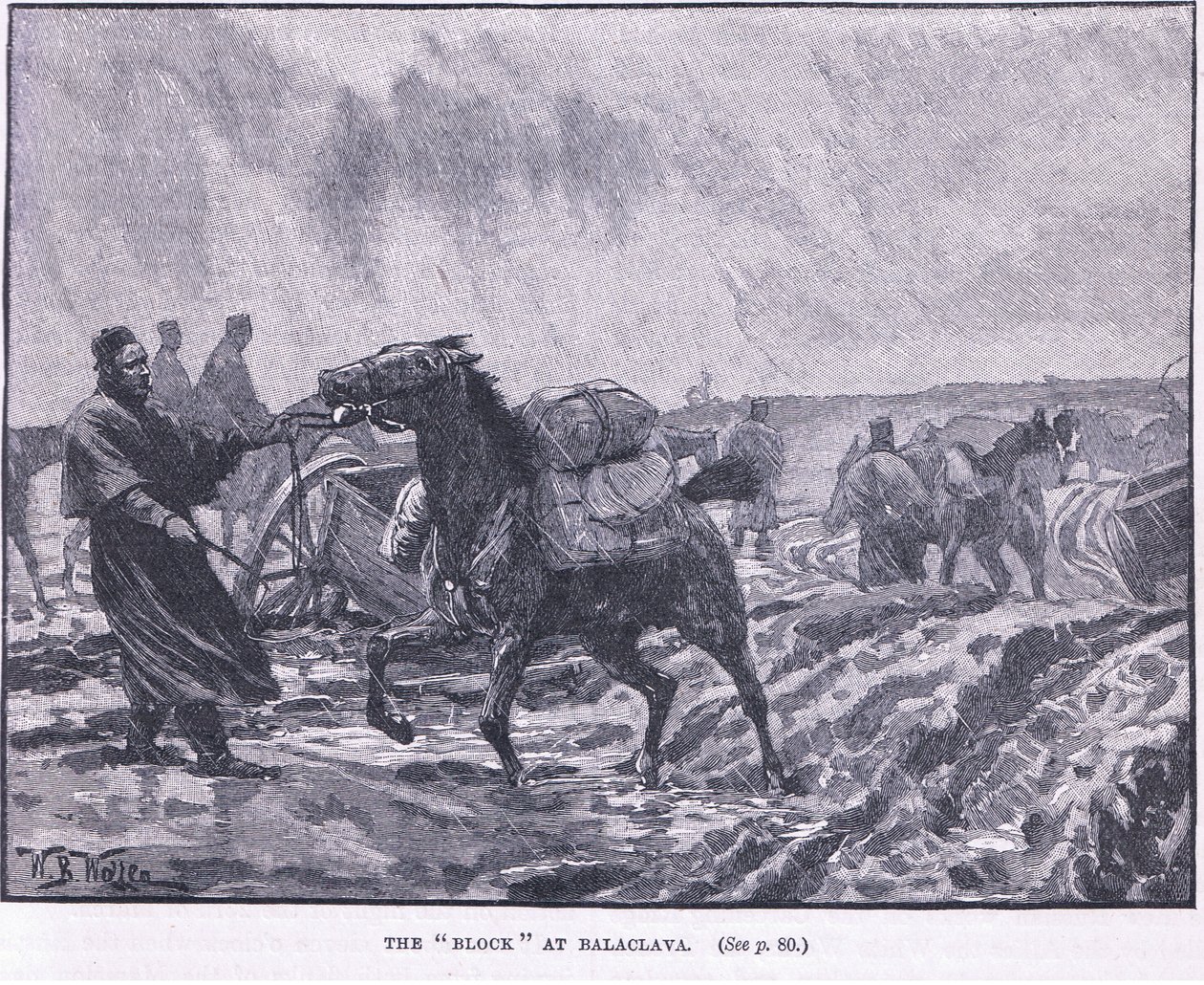 Blok w Balaclavie 1855 r. n.e. autorstwa William Barnes Wollen