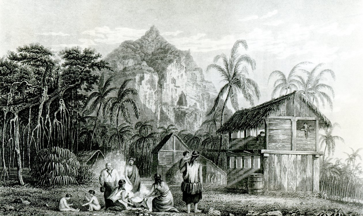 Wnętrze wyspy Pitcairn, 1831 autorstwa William Beechey
