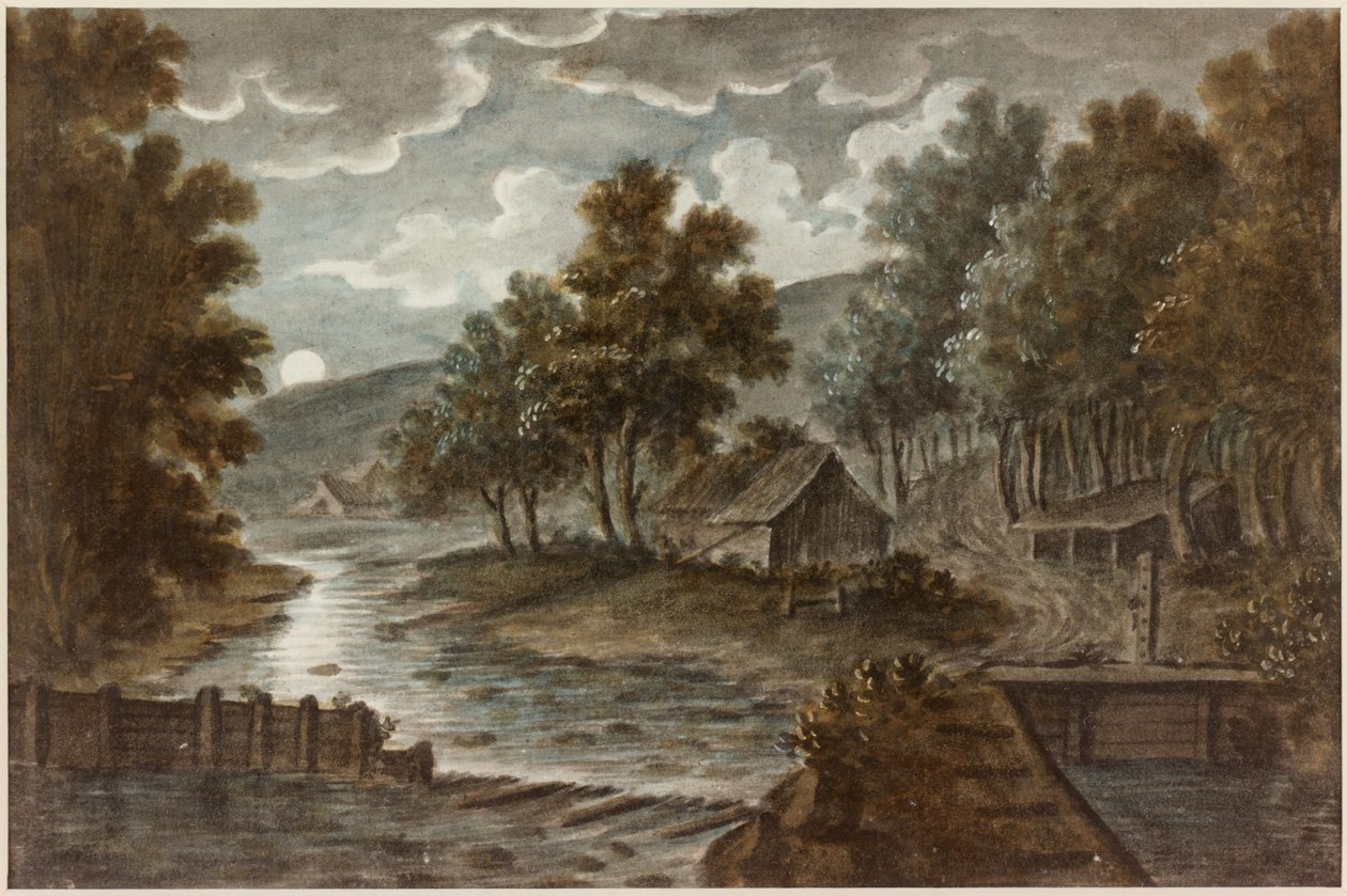 Blackburn niedaleko Ravensworth (ołówek i akwarela na papierze) autorstwa William Beilby