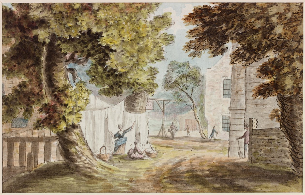 Zajęty Domek (ołówek i akwarela na papierze) autorstwa William Beilby