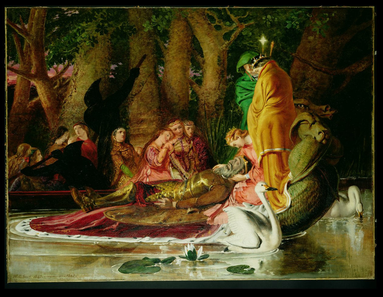 Lament króla Artura autorstwa William Bell Scott
