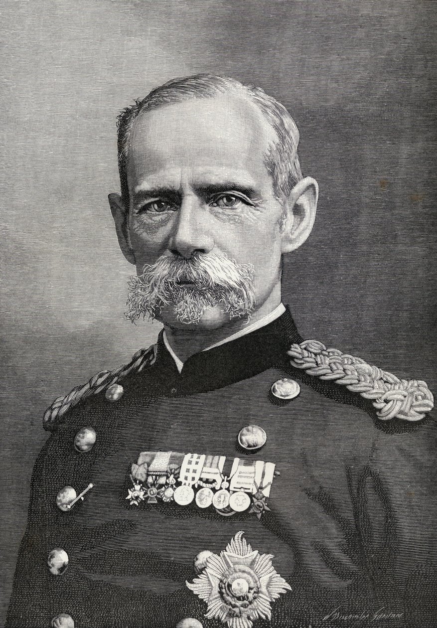 Feldmarszałek Frederick Sleigh Roberts, z „The English Illustrated Magazine”, 1891-92 autorstwa William Biscombe Gardner