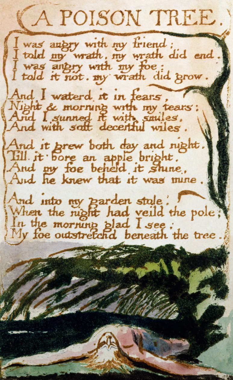 Nuodų medis, iš Songs of Experiencepoli autorstwa William Blake