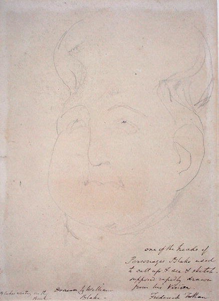 Głowa wizjonera, 1819-20 autorstwa William Blake