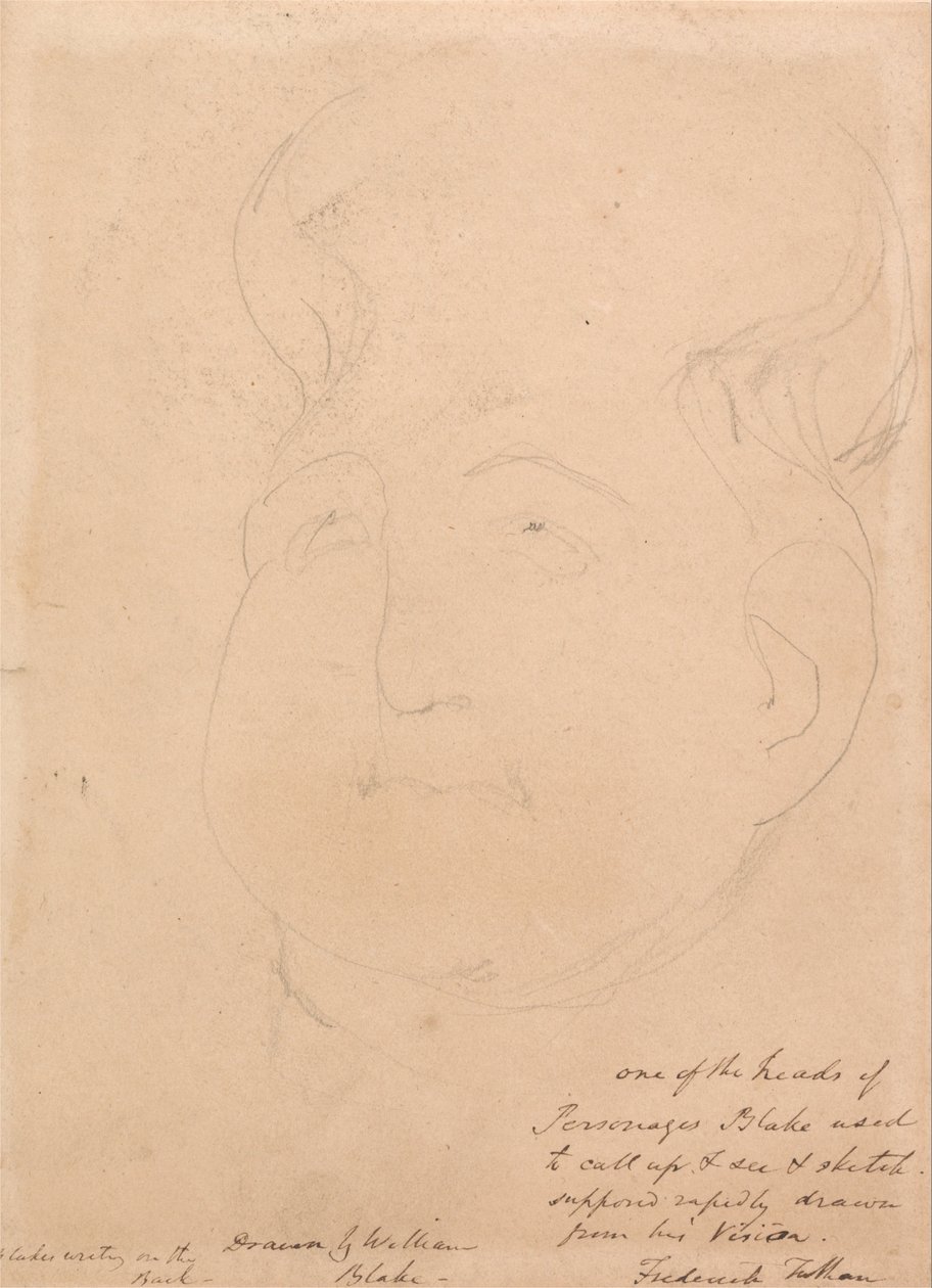 Wizjonerska głowa autorstwa William Blake