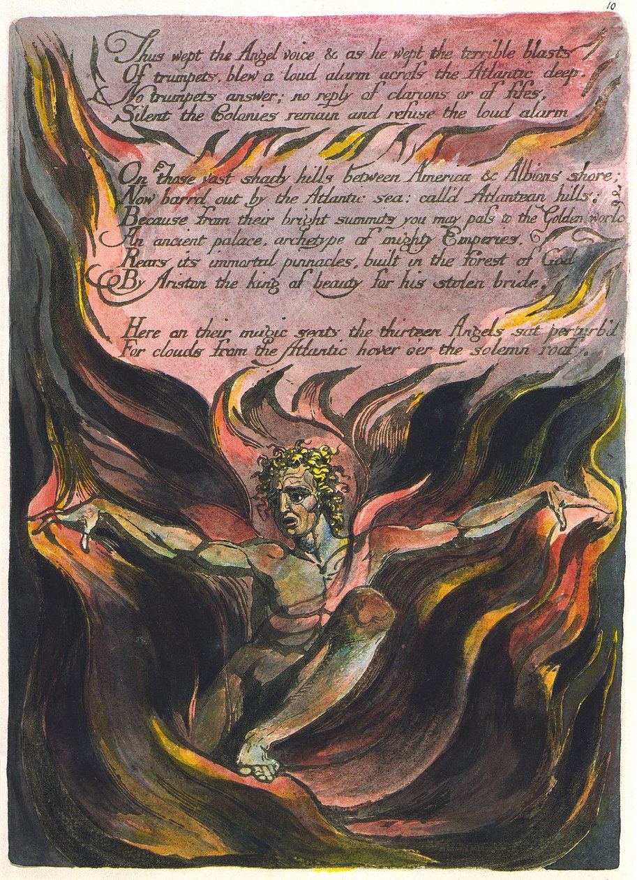 Ameryka proroctwo autorstwa William Blake