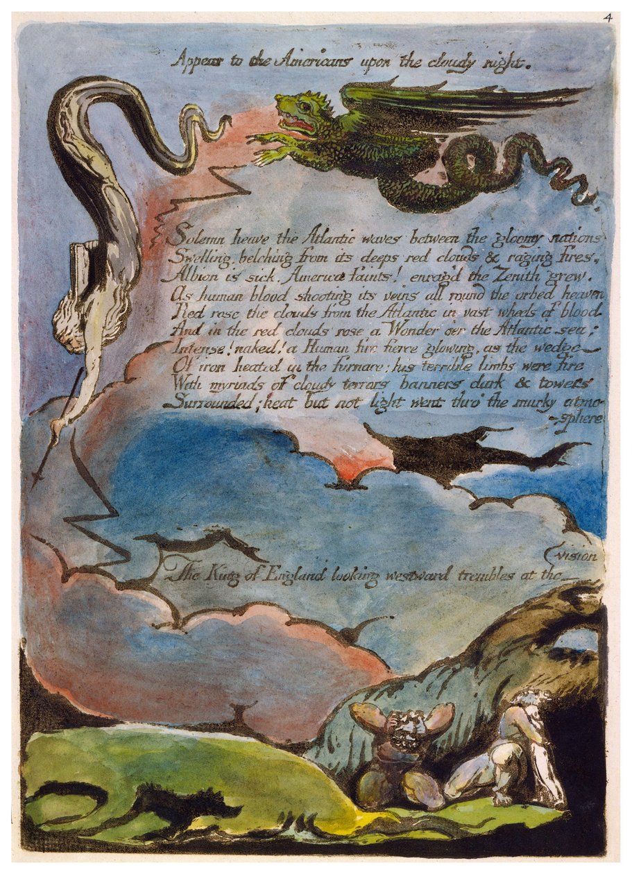 America a Prophecy kopiuje tablicę 06 autorstwa William Blake