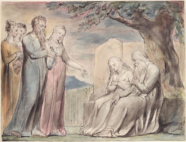 Blake Book of Job Linell autorstwa William Blake