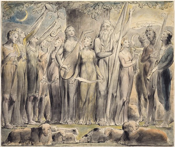 Blake Book of Job Linell autorstwa William Blake