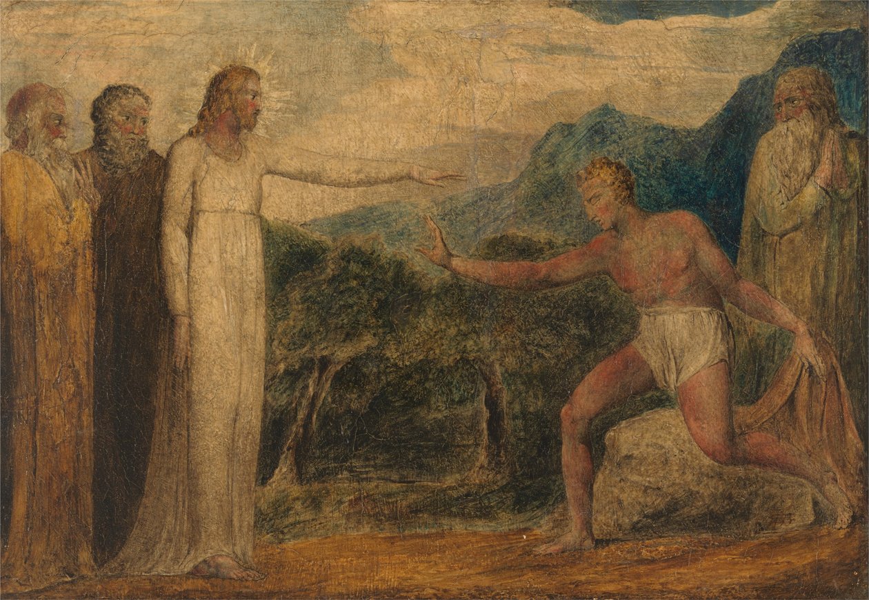 Chrystus daje wzrok Bartymeuszowi autorstwa William Blake
