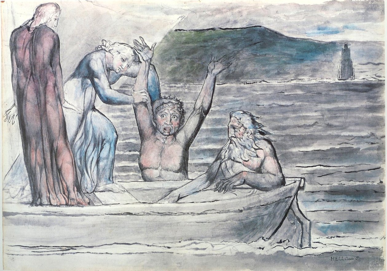Dante piekło autorstwa William Blake