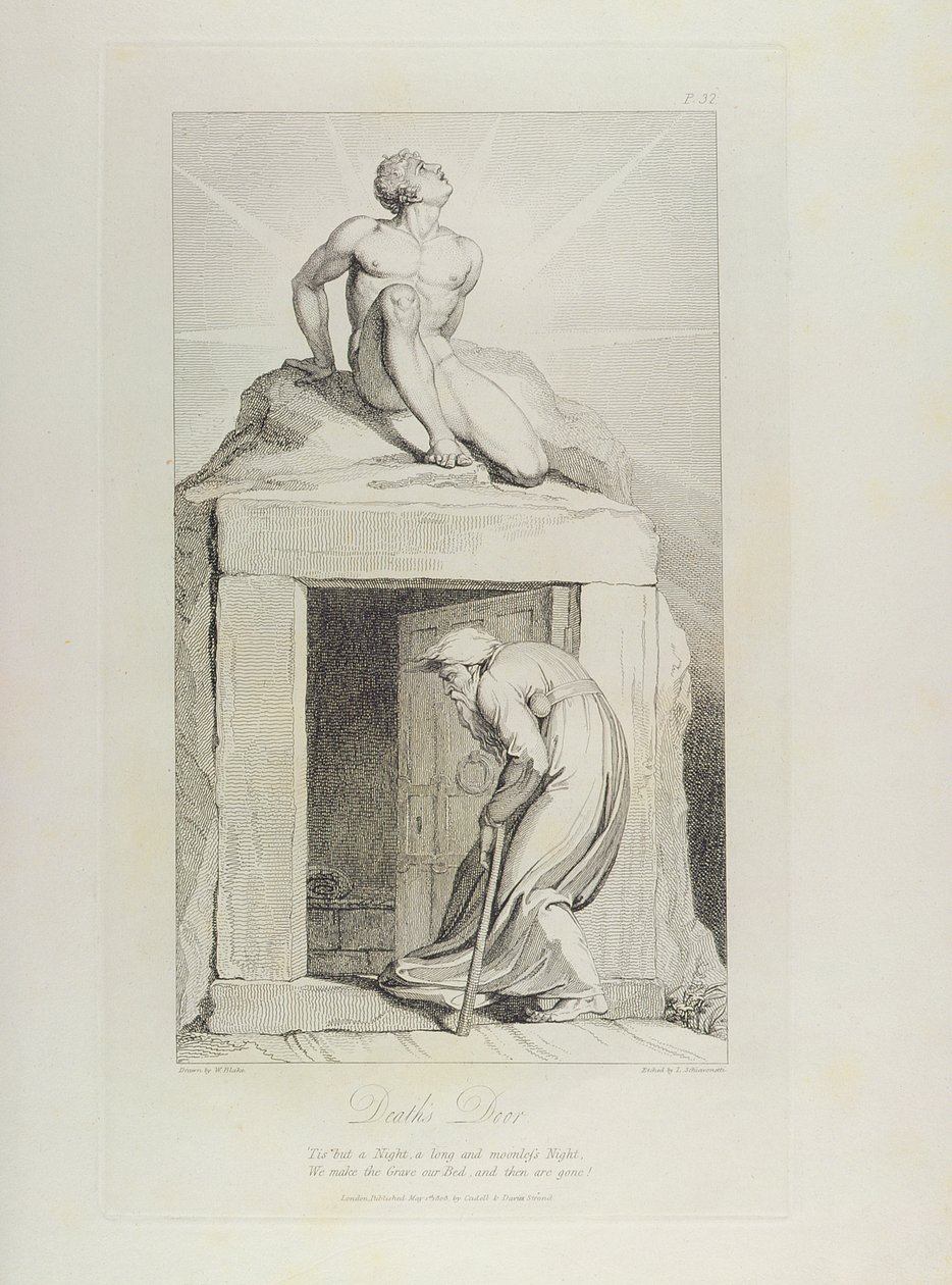 Drzwi Śmierci, pl.12, ilustracja z „Grób, poemat” Williama Blake