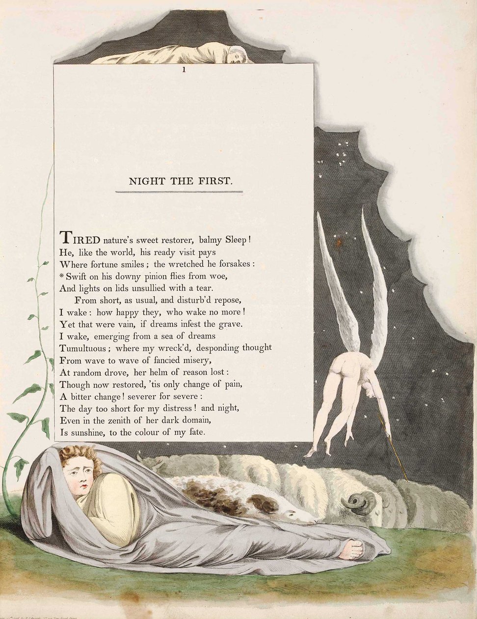Edward Młodej Nocy Myśli autorstwa William Blake