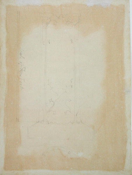 Elewacja i plan pomnika, 1819-20 autorstwa William Blake