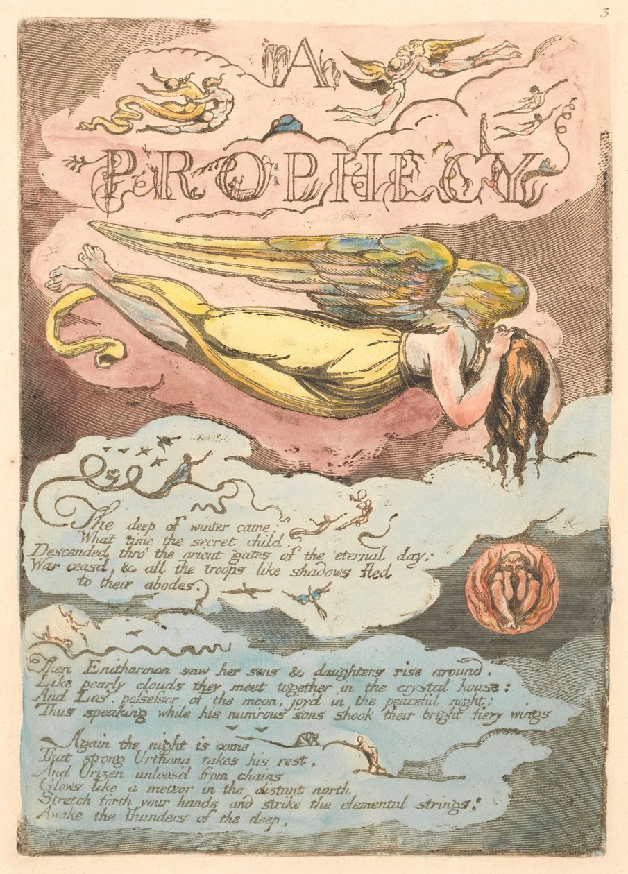 Europa. Proroctwo, tablica 5, autorstwa William Blake