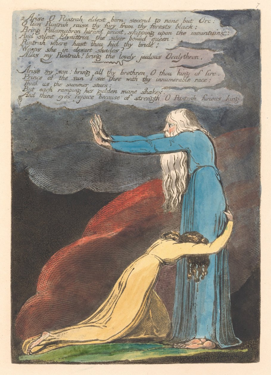 Europa. Proroctwo, Tablica 9, Powstań O Rintrah. . . . (Bentley 11) autorstwa William Blake