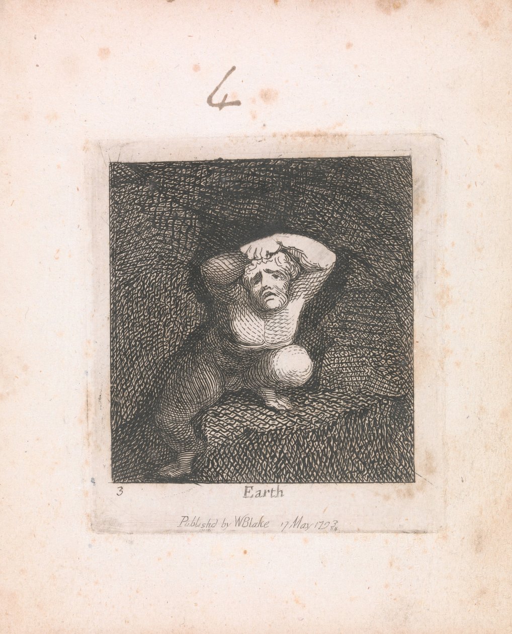 Dla dzieci. Bramy Raju, płyta 5, Ziemia autorstwa William Blake