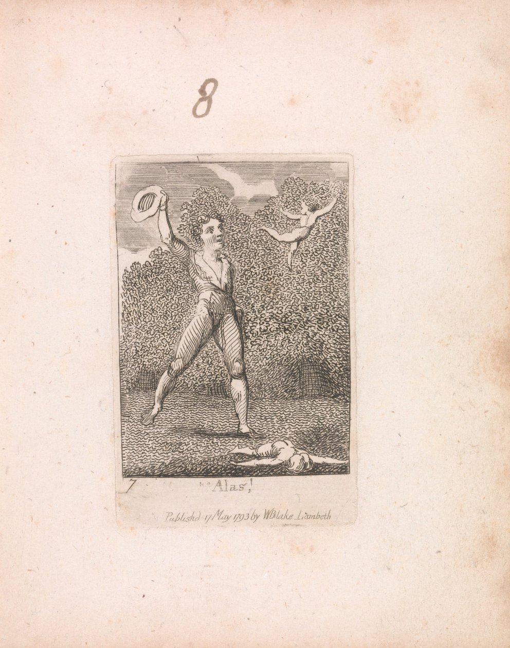 Dla dzieci. Bramy raju, płyta 9, Niestety! autorstwa William Blake