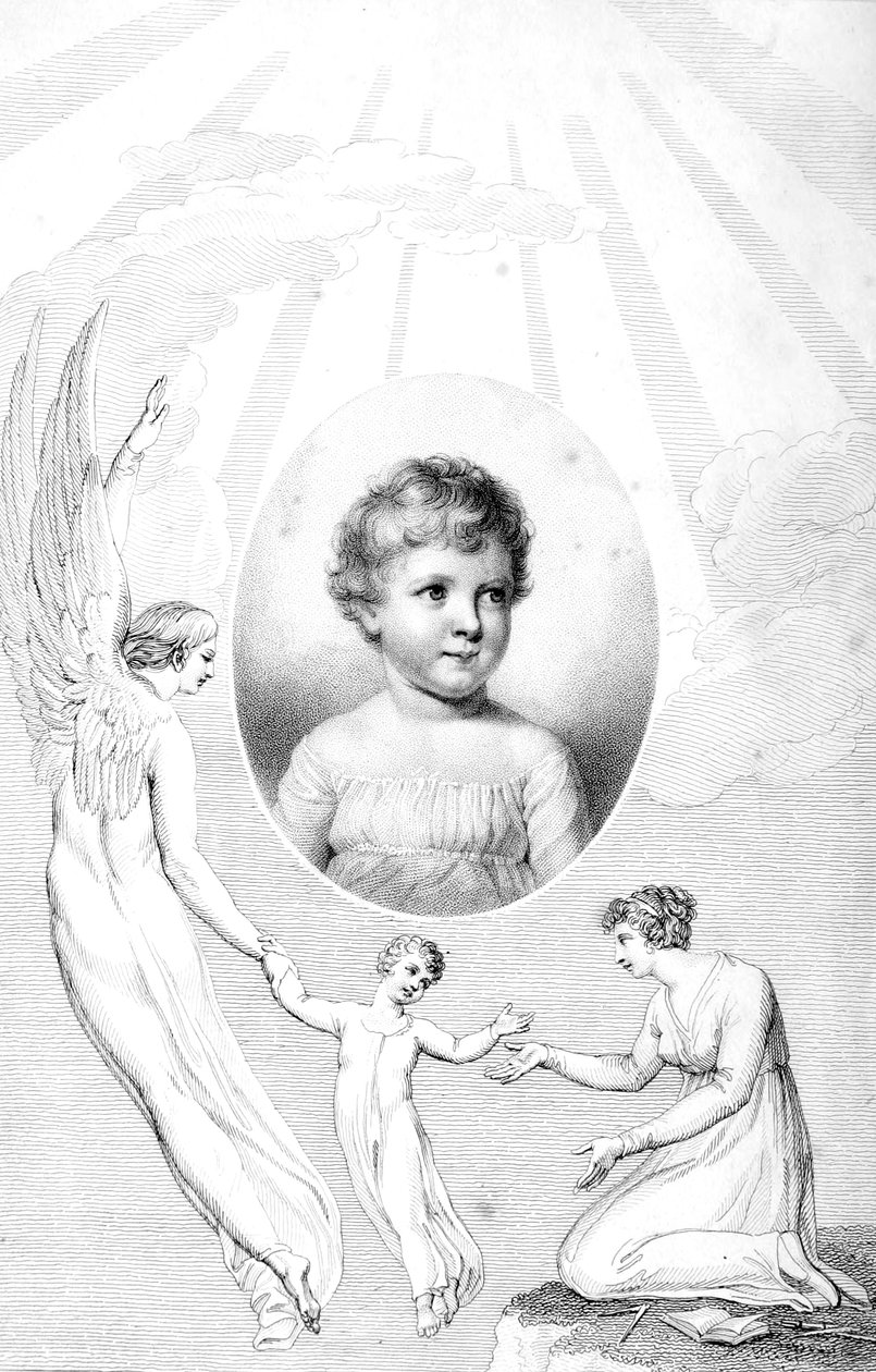 Frontyspis do wspomnień ojców jego dziecka autorstwa William Blake