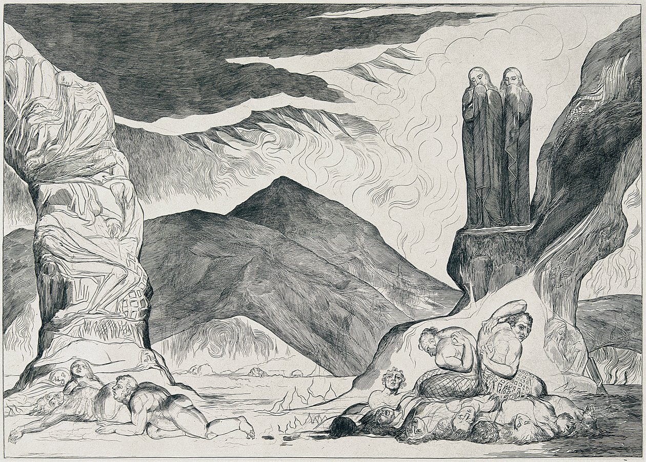 Ilustracje Dantego autorstwa William Blake