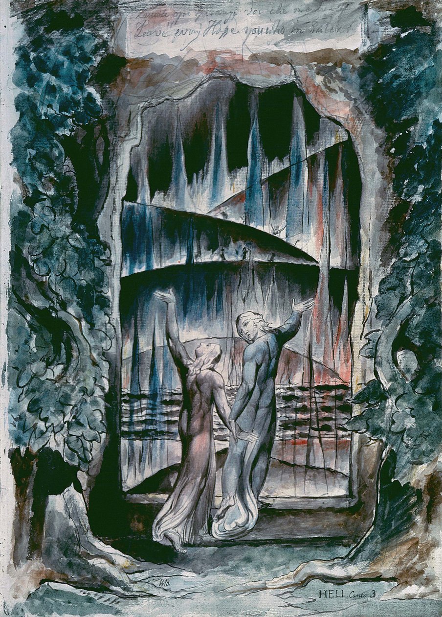 Ilustracje do Dantes Divine autorstwa William Blake