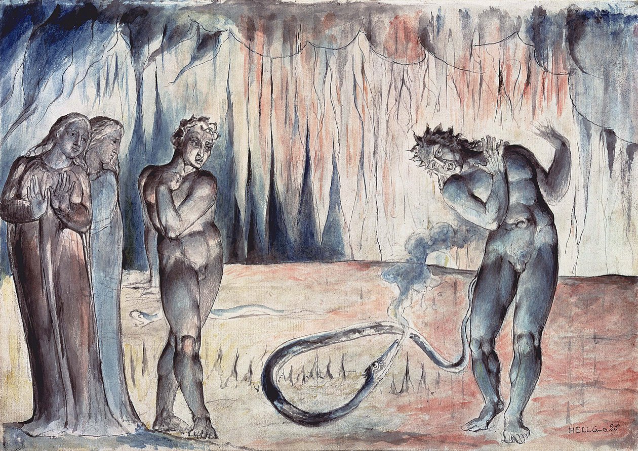 Ilustracje do Dantes Divine autorstwa William Blake