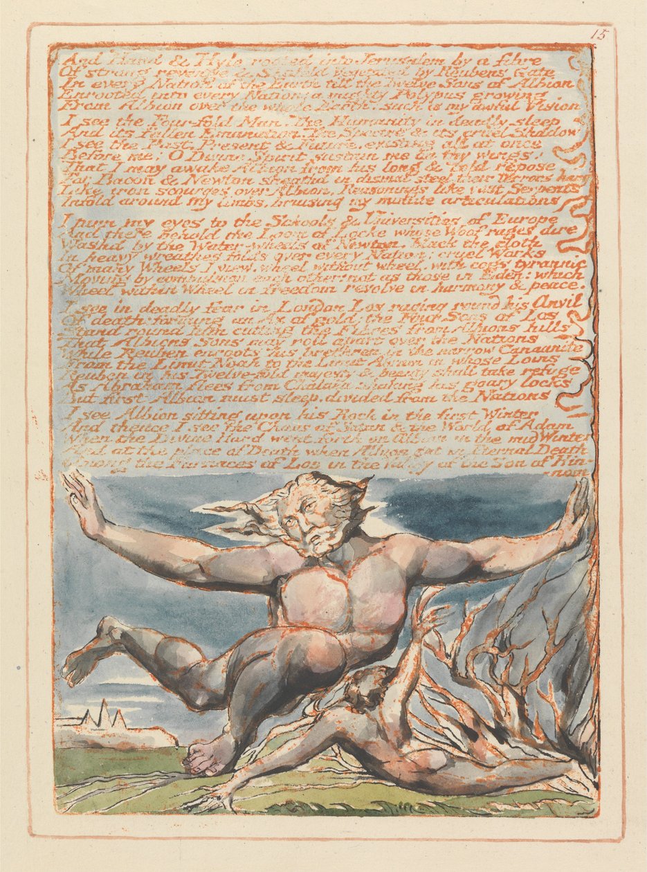 Jerozolima, Tablica 15, I Ręka i Hyle.... autorstwa William Blake
