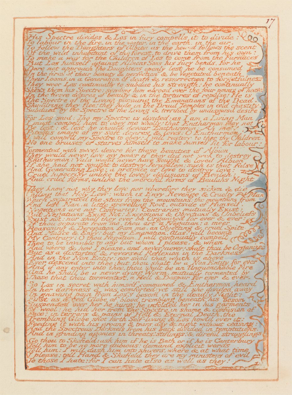 Jerozolima, Tablica 17, autorstwa William Blake