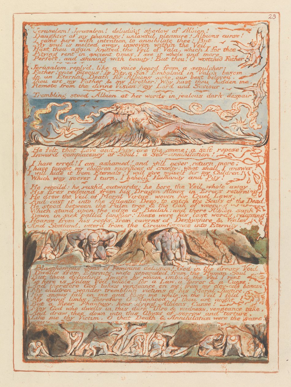 Jerozolima, Płyta 23, Jerozolima! Jerusalem!.... autorstwa William Blake