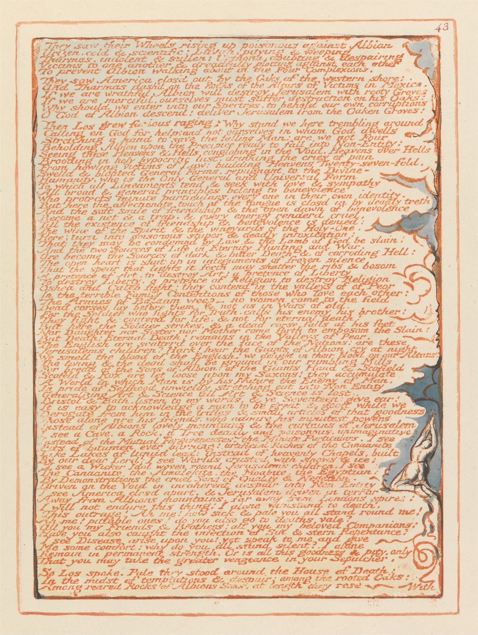 Jerozolima, Tablica 43, autorstwa William Blake