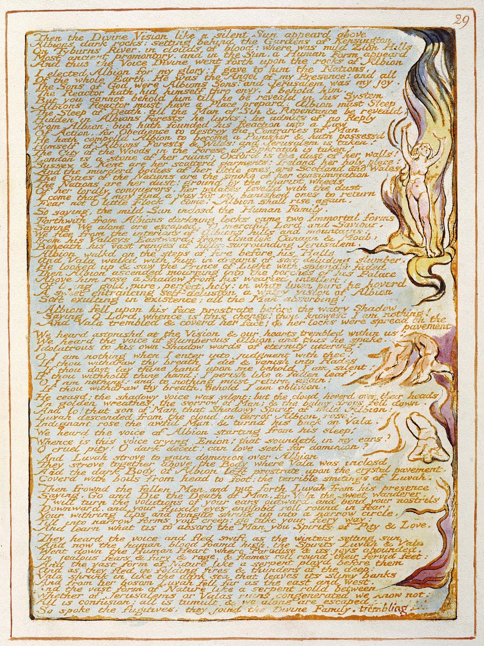 Jerozolima Emanacja Olbrzymiego Albionu autorstwa William Blake