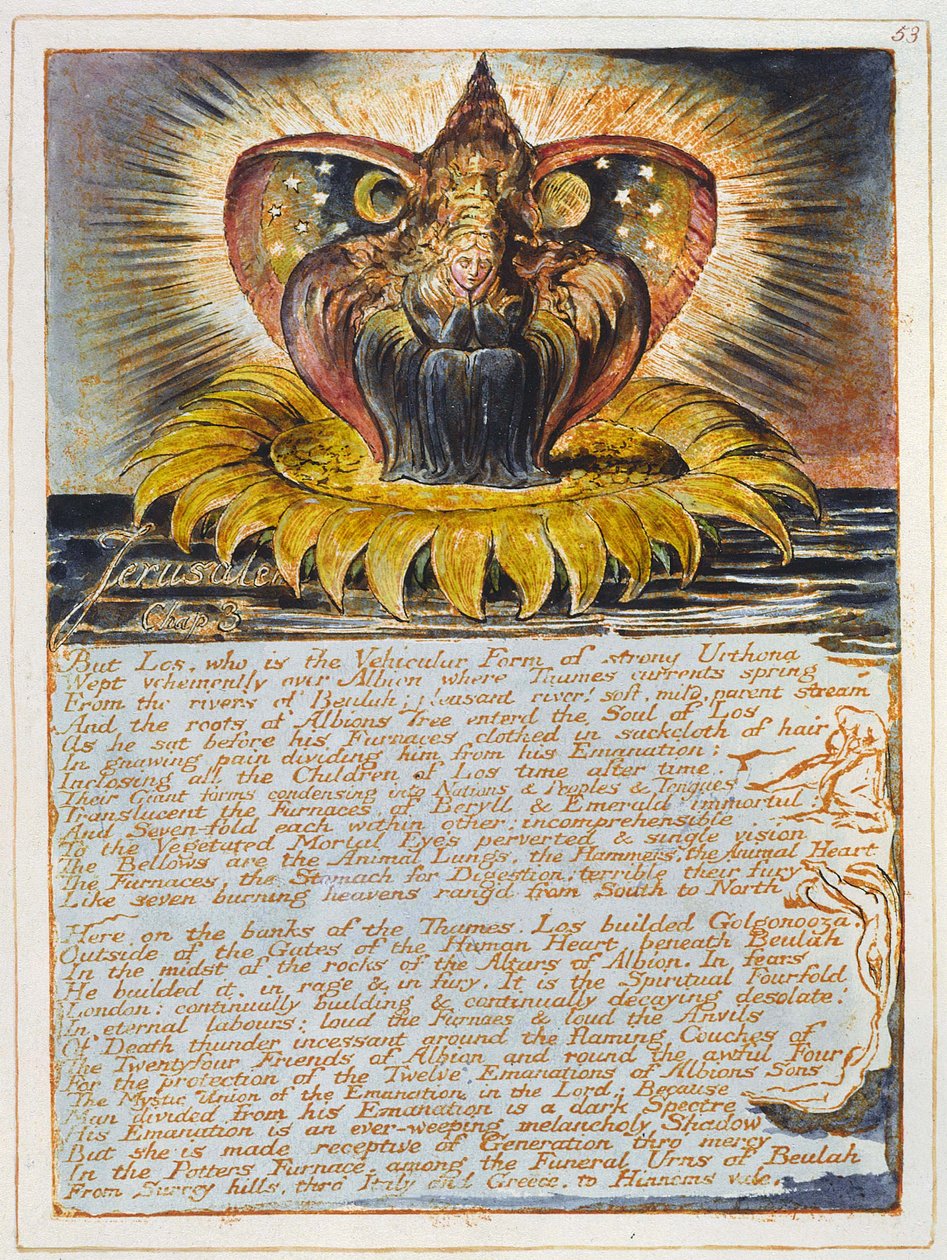Jerozolima Emanacja Olbrzymiego Albionu autorstwa William Blake